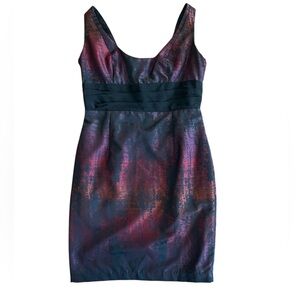 Anthropologie Hutch Sleeveless Mini Sheath Dress Women’s Size 2 Purple Shimmer‎